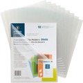 Business Source Transparent Poly File Holders Letter, PK10 00606